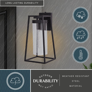 Nash 7.5" Outdoor Wall Light Textured Black