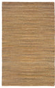 5" x 8" Brown Braided Jute Area Rug