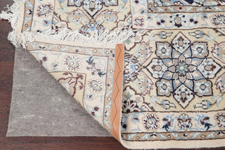 Persian Style Handmade Traditional Nain Oriental Area Rug, Blue, 19'7"X12'11"