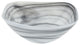 Badash P271 Pair of Gray Alabaster Glass Squarish Salad Candy Bowls