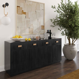 Aria Oak Buffet, Black