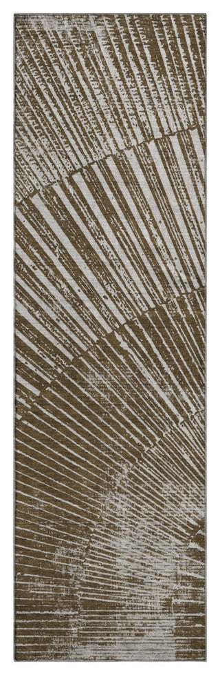 Premium Machine Washable Mayfield AMF542 Chocolate 2'3" x 7'6" Runner Rug