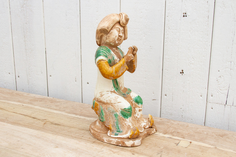 Original Sancai Glazed Chinese Statue