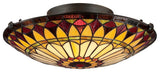 Quoizel TF1400SVB Two Light Flush Mount West End Vintage Bronze