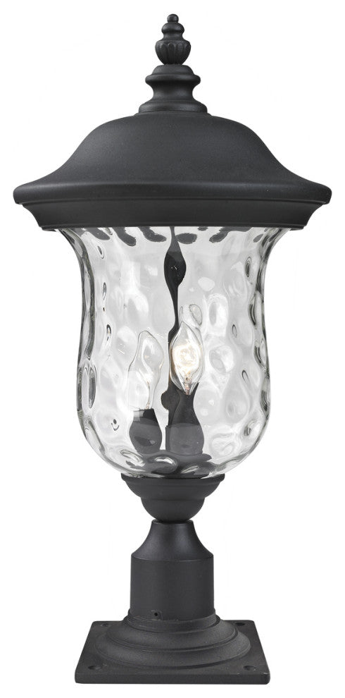 Armstrong 2-Light Outdoor Post Mount Light, Black 533PM Mount - incl.