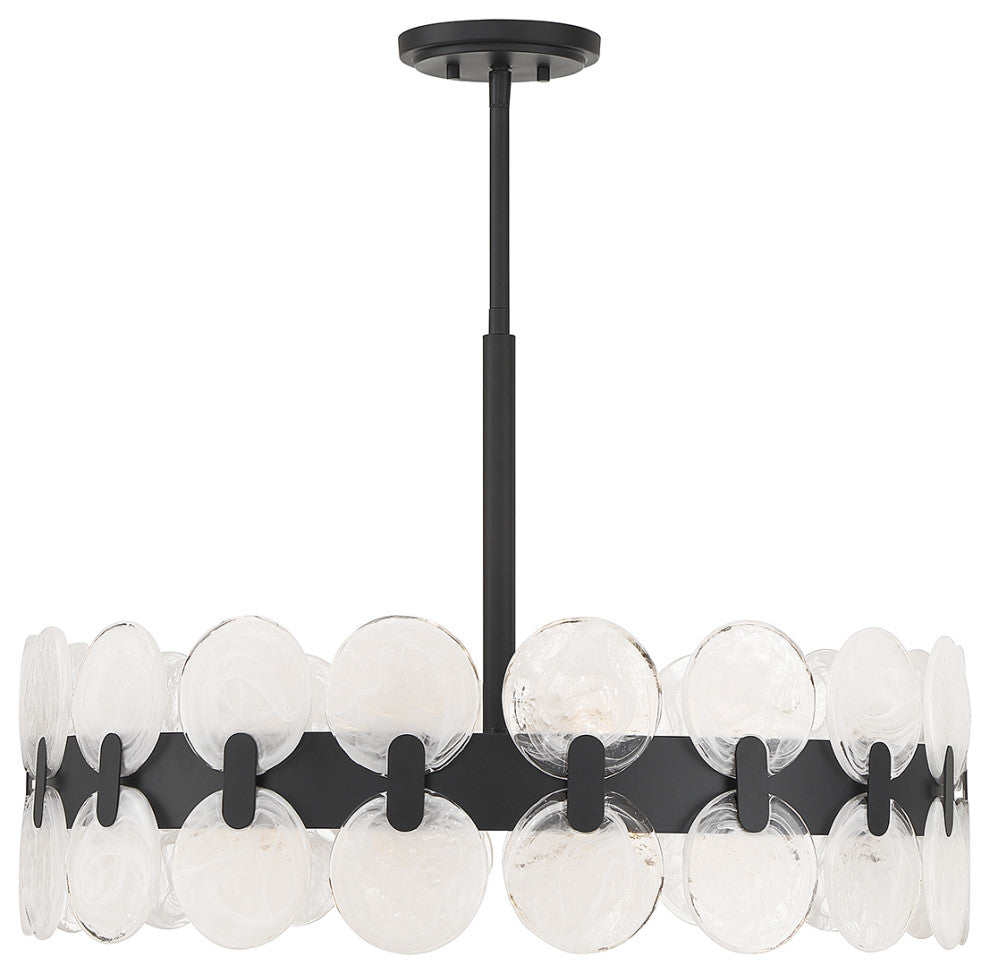 Boca 6-Light Chandelier, Matte Black