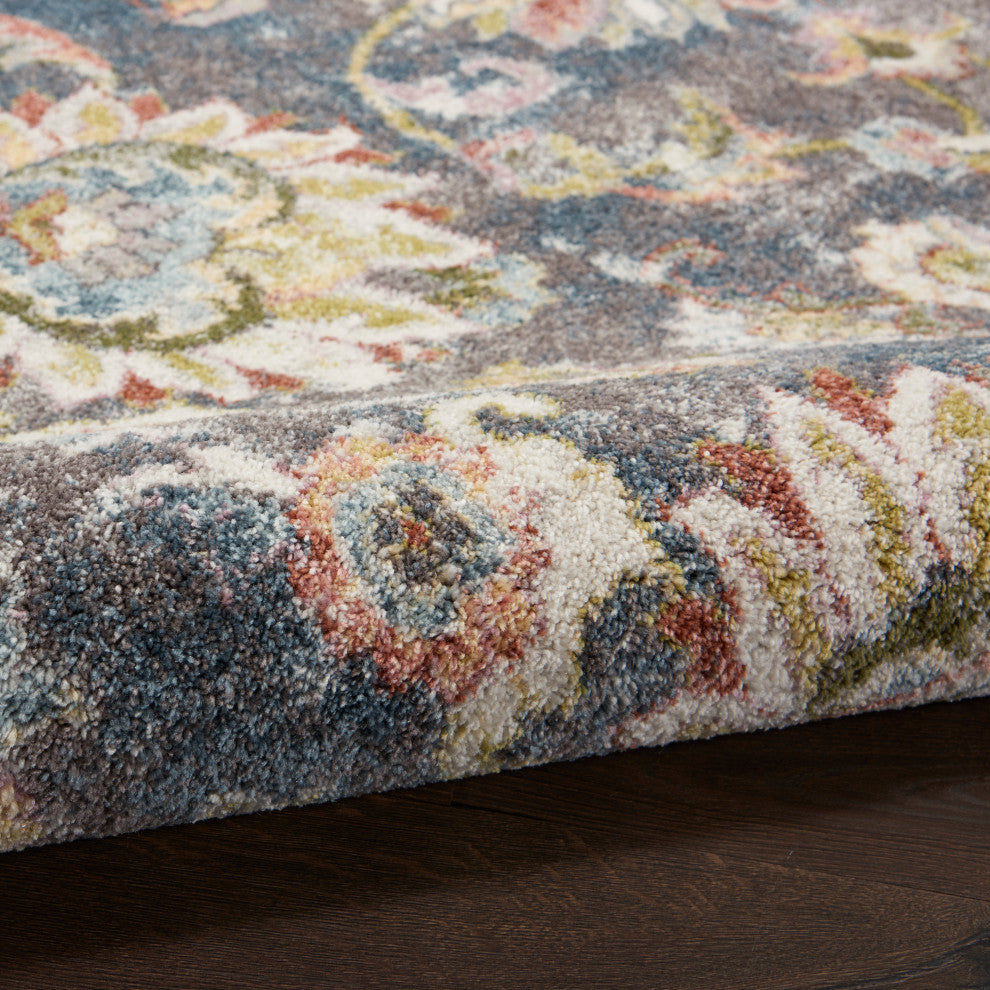 Nourison Juniper Colorful Charcoal Multi 4' x 6' Area Rug