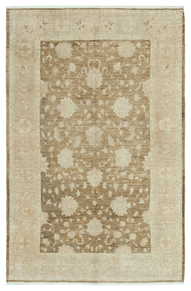 Rug N Carpet - Handwoven Oriental 5' 11" x 9' 1" One-of-a-Kind Oushak Area Rug