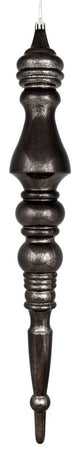 Vickerman N190984D 20" Gunmetal Mercury Finial, Pack of 2