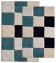 Bath Rug Cotton, 2 Piece, 34"x21" and 36"x24", Multi Blue, GSF 195, Dice