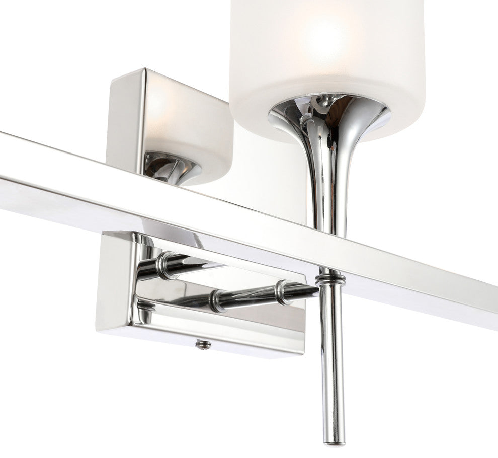 Chelsea 3-Light Bath, Sand Blasted Cylinder Glass, LED G9