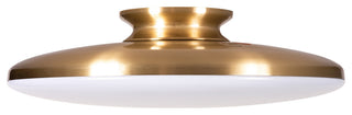 Skye, LED Flush Mount, 15", Satin Brass
