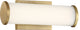 Nuvo Lena 1-Light LED Brushed Brass Wall Mount
