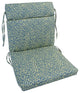 18"X38" Polyester Outdoor Chair Cushion, Little Green Leopard