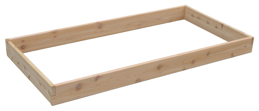 Cedar Raised Garden Bed, Unfinished