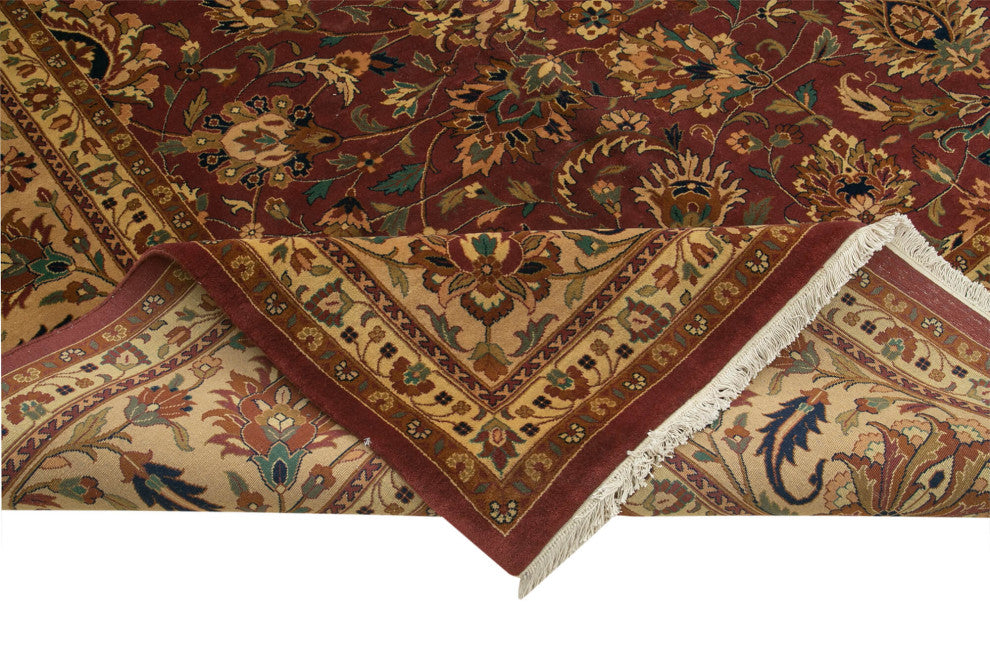 Rug N Carpet - Handmade Oriental 12' 1" x 15' 2" Large Oushak Area Rug
