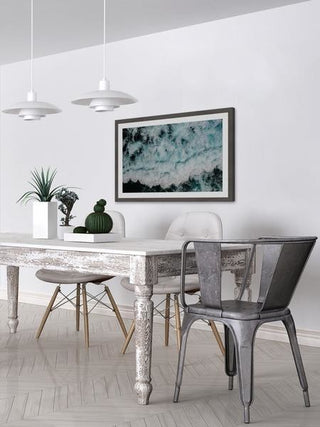 "White Expanse" Framed Painting Print, 36"x24"