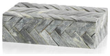Montgeron Woven Bone Decorative Box, Small