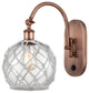 Innovations 518-1W-AC-G122-8RW 1-Light Sconce, Antique Copper