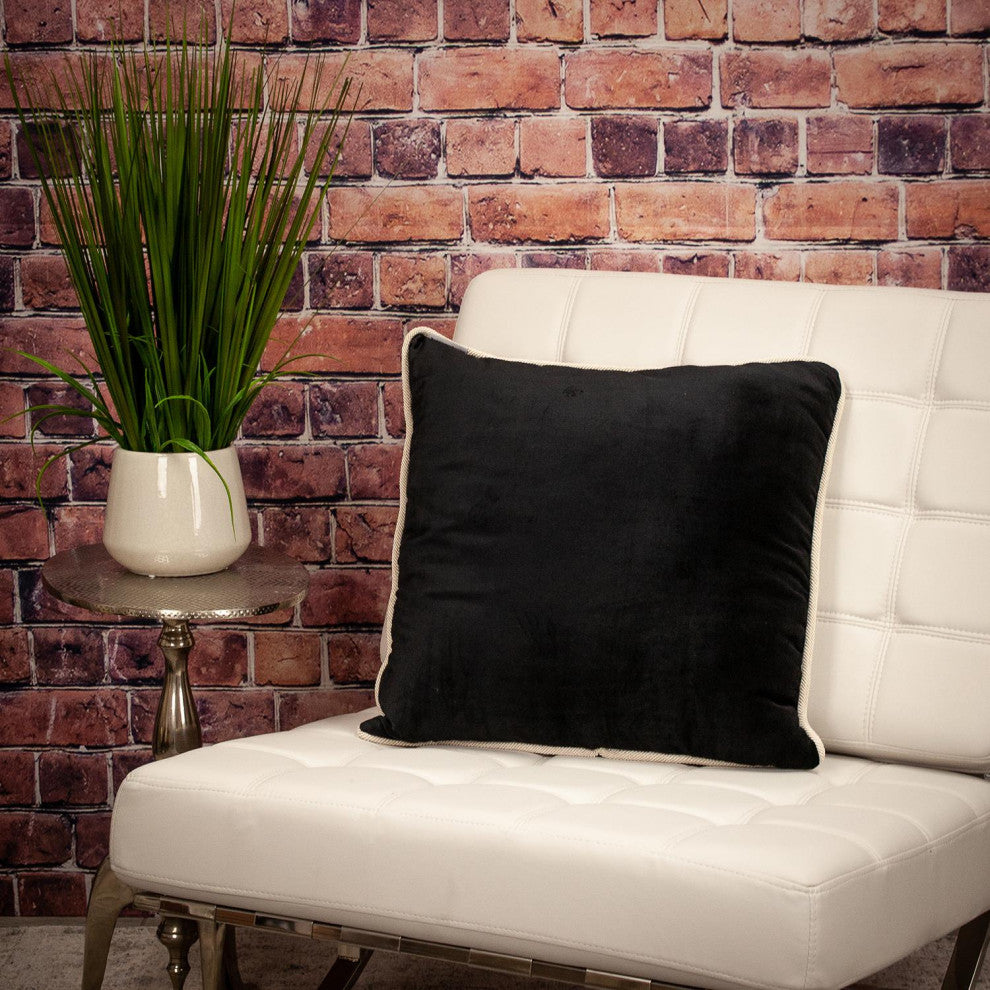 Parkland Collection Maia White Throw Pillow, Square