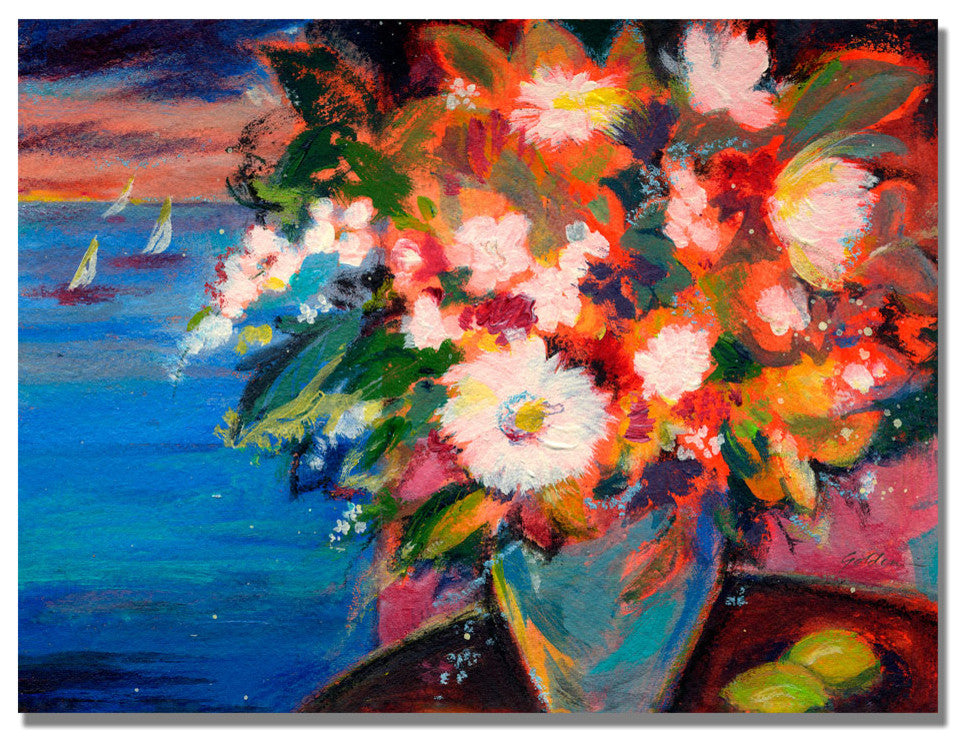 'By the Water' Canvas Art by Sheila Golden
