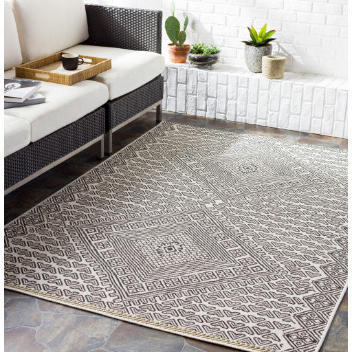 Surya Forum FM-7203 Modern Area Rug, Dark Brown, 5' x 8' Rectangle