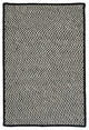 Outdoor Houndstooth Tweed OT49 Black Indoor/Outdoor Area Rug, Rectangular 5'x8'