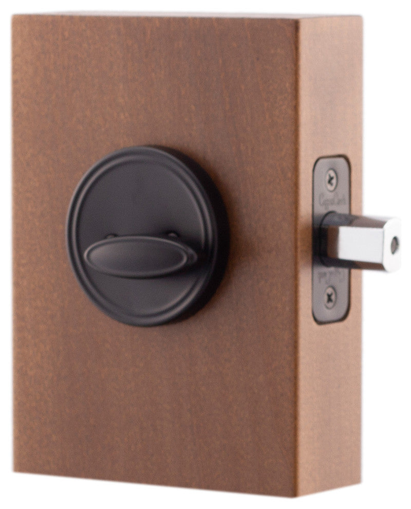 Front Removable Cylinder Deadbolt, Black