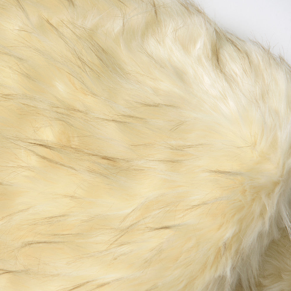 Luxe Faux Fur Throw Blanket, Iced, 52"x84"