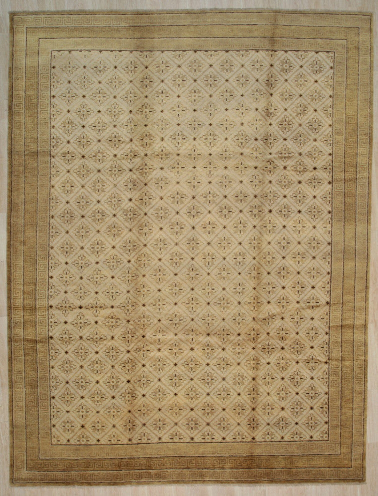 Beige Transitional All Over Ningxia Area Rug