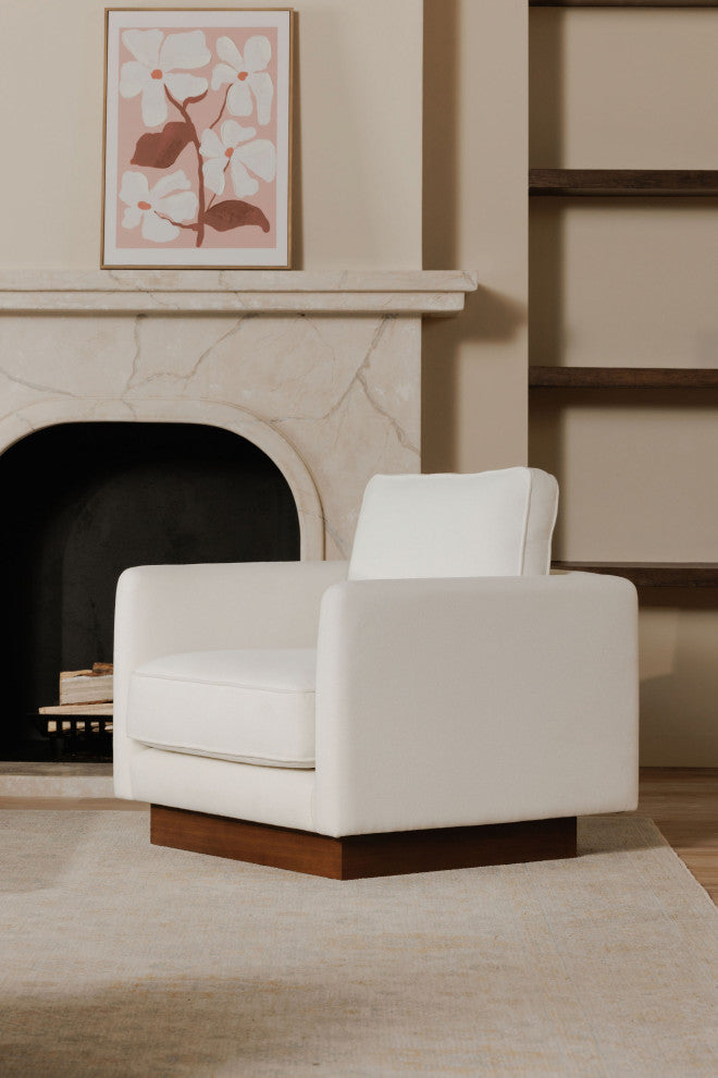 Vernon Accent Chair, White