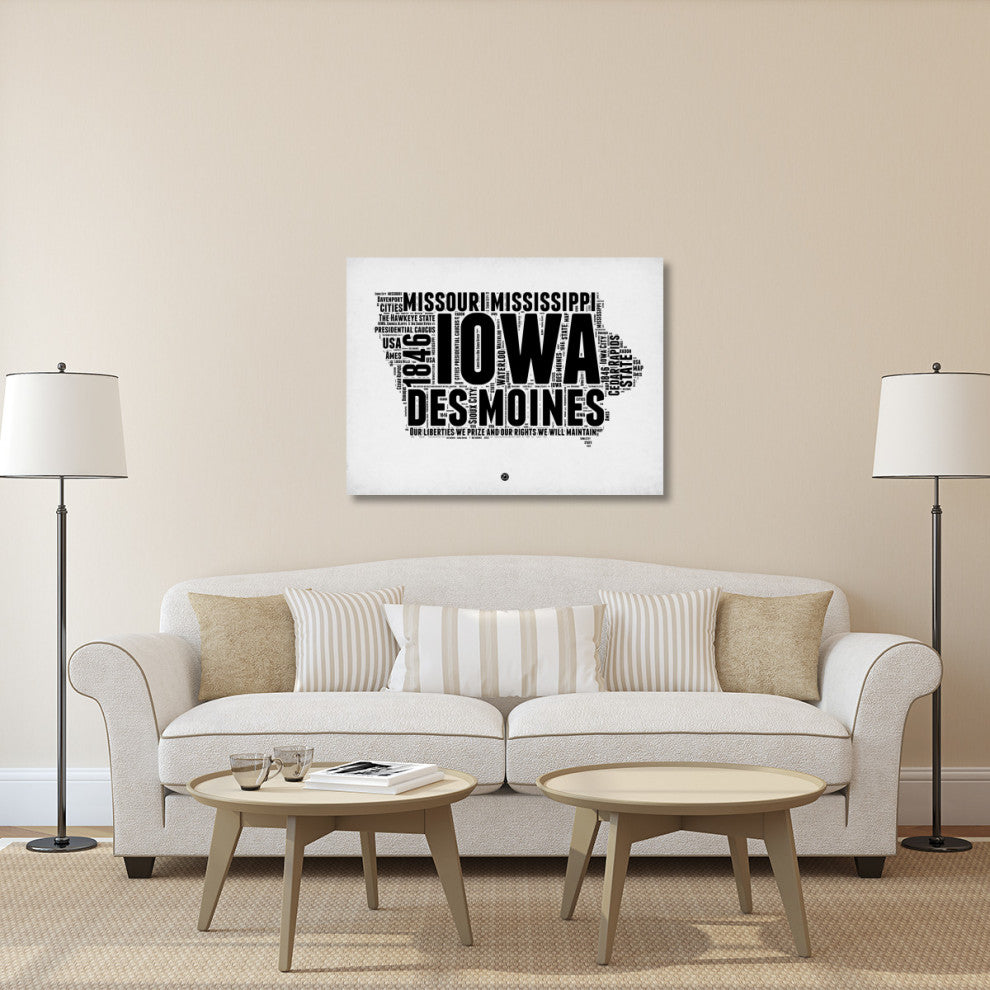 "Iowa Word Cloud 2" Fine Art Print