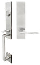 Waterfall Lever, Tubular Dummy Handleset, Left Hand, Satin Stainless Steel