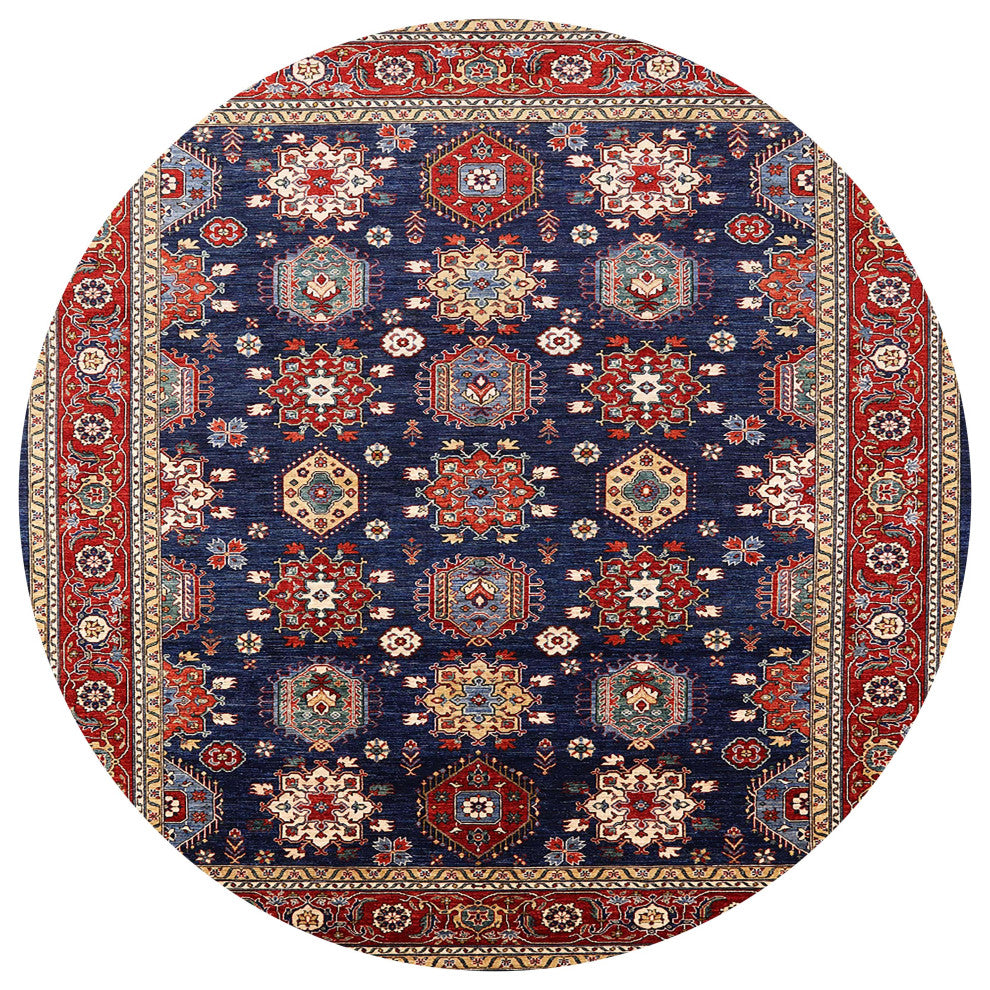 Ahgly Company Indoor Round Mid-Century Modern Area Rugs, 4' Round
