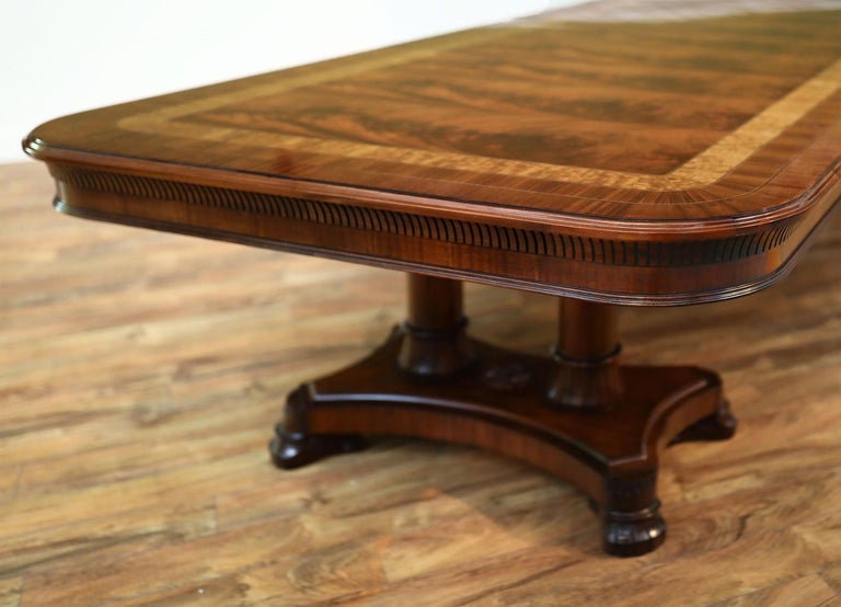 Large Mahogany Regency Dining Table by Leighton Hall