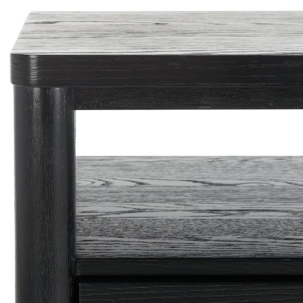 Safavieh Jaylessa Wood Nightstand Black