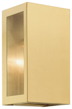 Winfield 1 Light Satin Gold Outdoor ADA Small Sconce