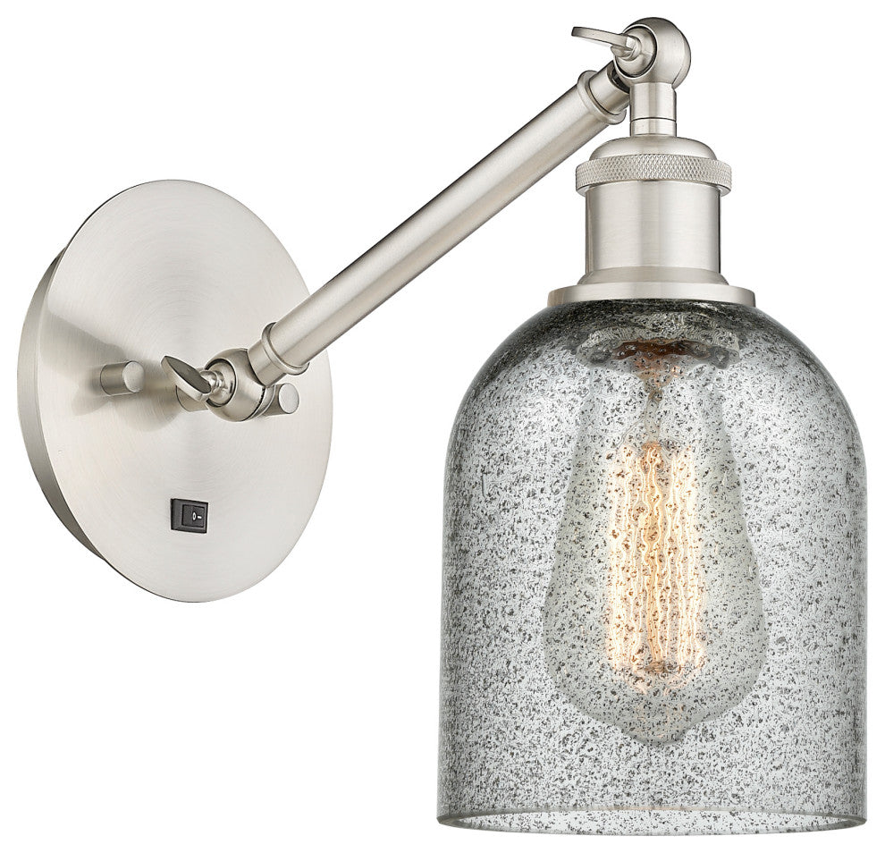 Innovations 317-1W-SN-G257-LED Caledonia 1 Light Sconce, Brushed Satin Nickel