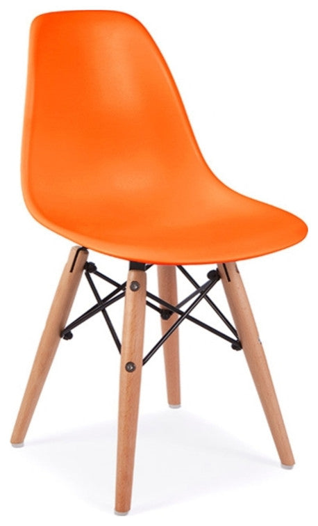 Eiffel Wood Kids Chair, Orange