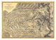 "Sierra Nevada adjacent to the Yosemite Valley, 1869" Paper Art, 24"x17"