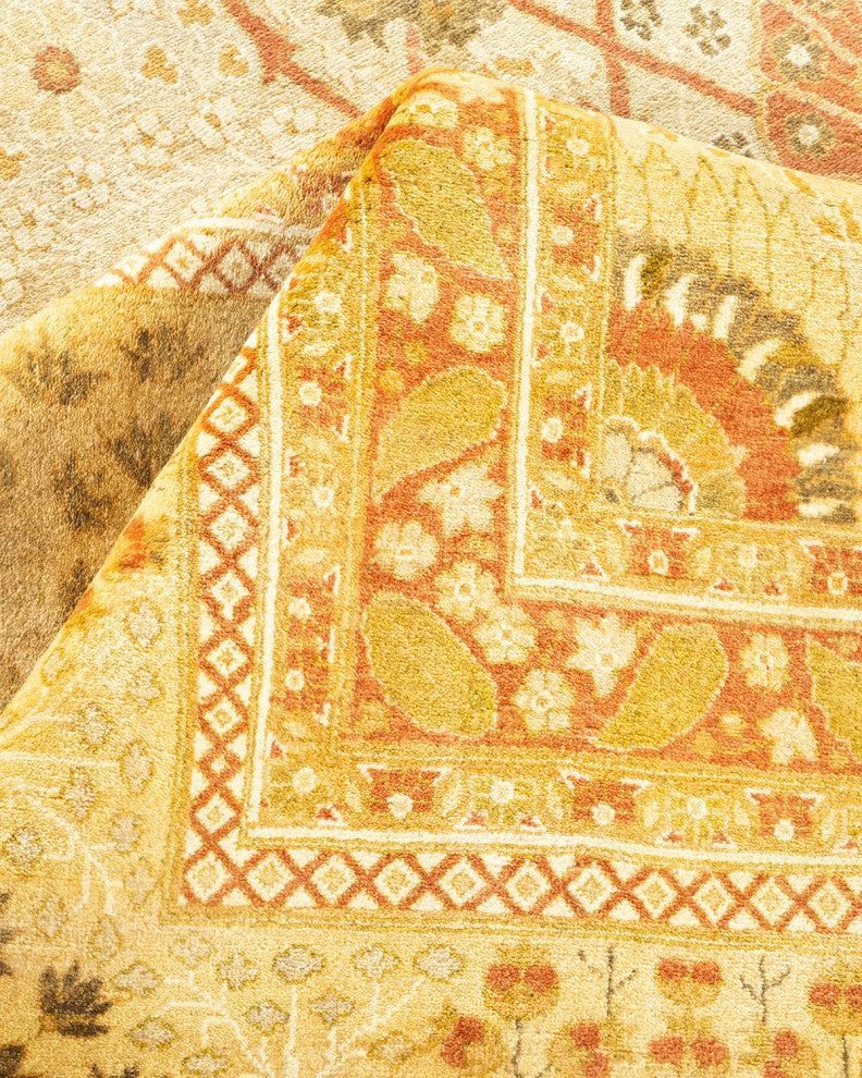 Jasmine, One-of-a-Kind Hand-Knotted Area Rug Ivory, 8'2"x10'6"