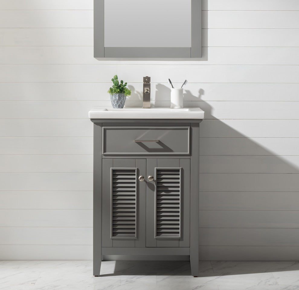 Cameron Transitional Gray 24" Single Sink Vanity