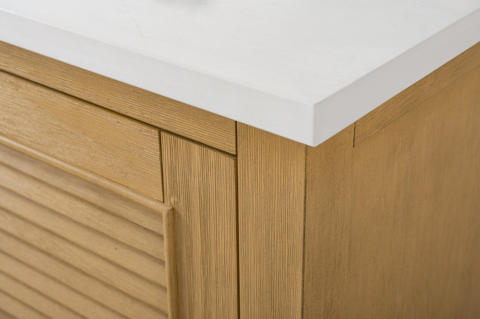 Estate Double Sink Bathroom Vanity Modular Set, Oak, 36", Single Sink