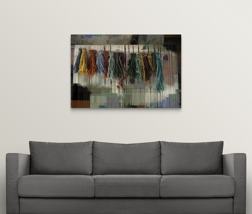 "Paintbox Yarns" Wrapped Canvas Art Print, 48"x32"x1.5"