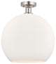 Innovations 616-1F-SN-G121-14 1 Light Semi-Flush Mount, Brushed Satin Nickel