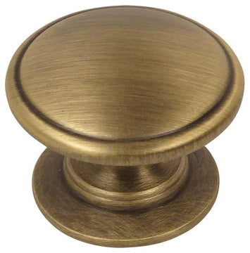 Cosmas 4702BAB Brushed Antique Brass Cabinet Knob, Set of 10