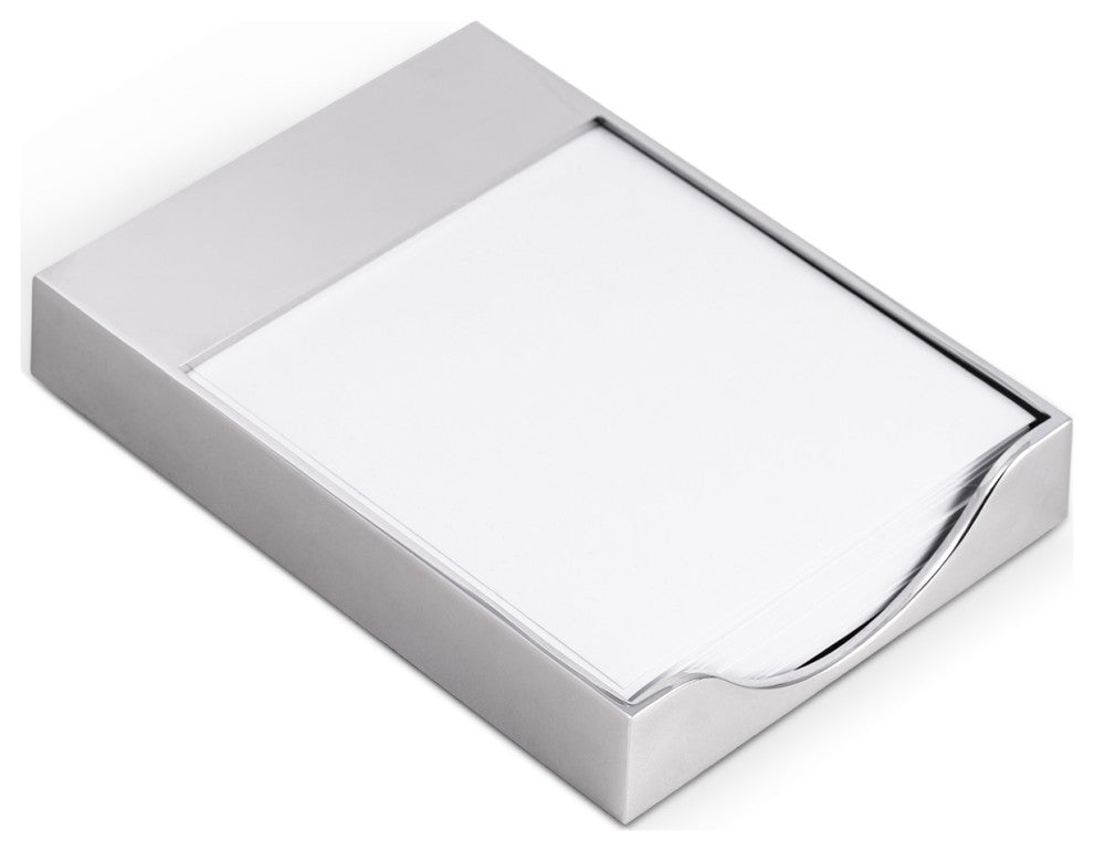 Silver Plated Memo Pad Holder 325"x5" Sheets