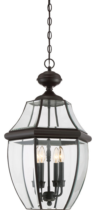 Quoizel NY1180Z Four Light Outdoor Hanging Lantern Newbury Medici Bronze
