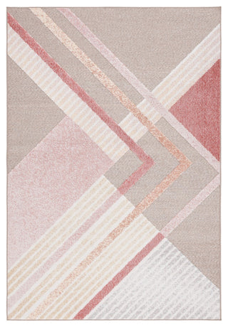Safavieh Sarasota Collection SAR102 Indoor-Outdoor Rug, Pink/Brown, 8'x10'