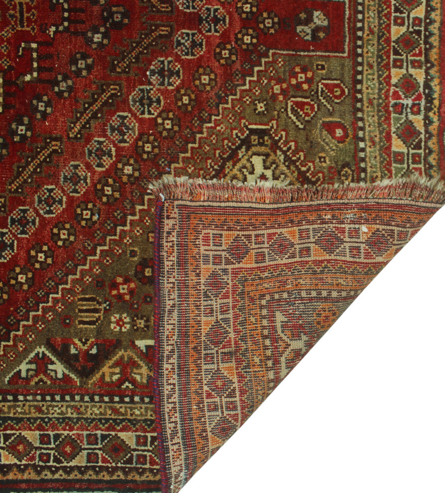 Semi-Antique Nicolle Red Rug